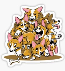 Corgi Cluster Sticker