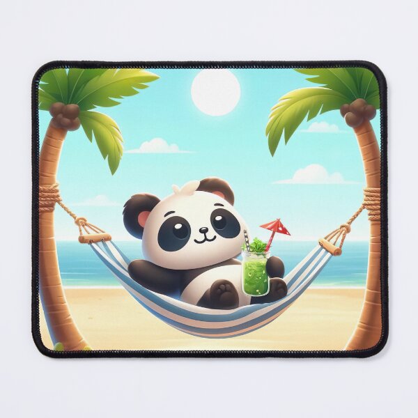 Item preview, Cute panda on the beach designed and sold by derickorense.