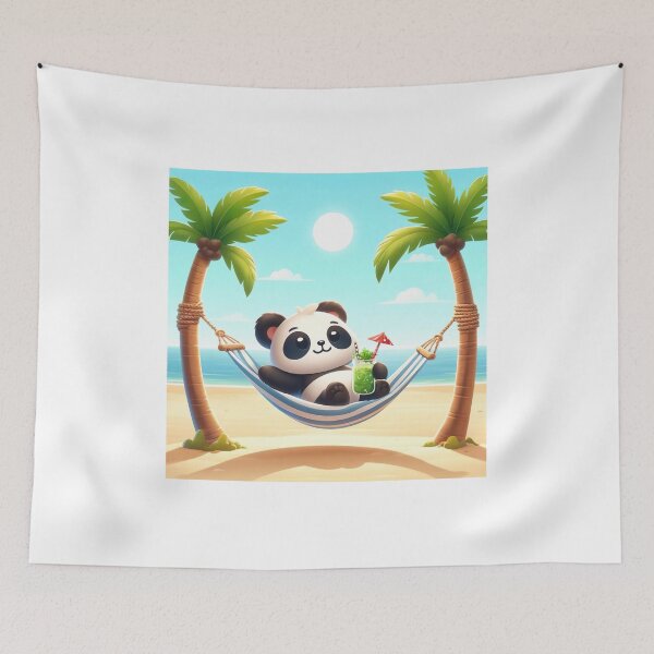 Item preview, Cute panda on the beach designed and sold by derickorense.