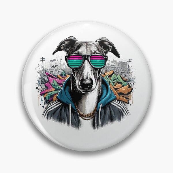 Item preview, Greyhound Dog Sunglasses Graffiti Gift designed and sold by Pineapple-Tree.