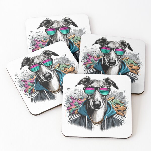 Item preview, Greyhound Dog Sunglasses Graffiti Gift designed and sold by Pineapple-Tree.
