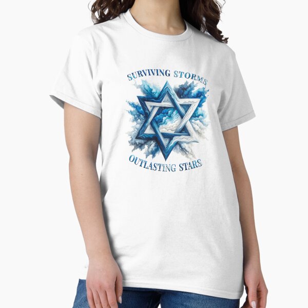 Item preview, Surviving Storms, Outlasting Stars | Star of David | Magen David | מגן דויד designed and sold by TammarsDesigns.