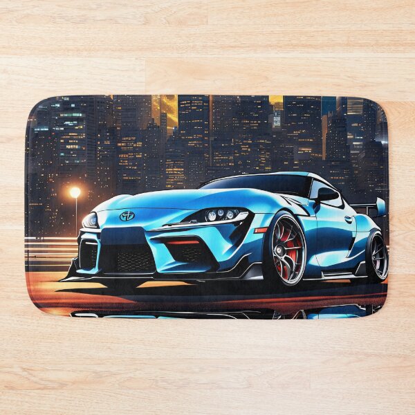 Artikelvorschau, Moderner Toyota Supra Blau Illustration Design  entworfen und verkauft von Salimgor Hangaround Music.
