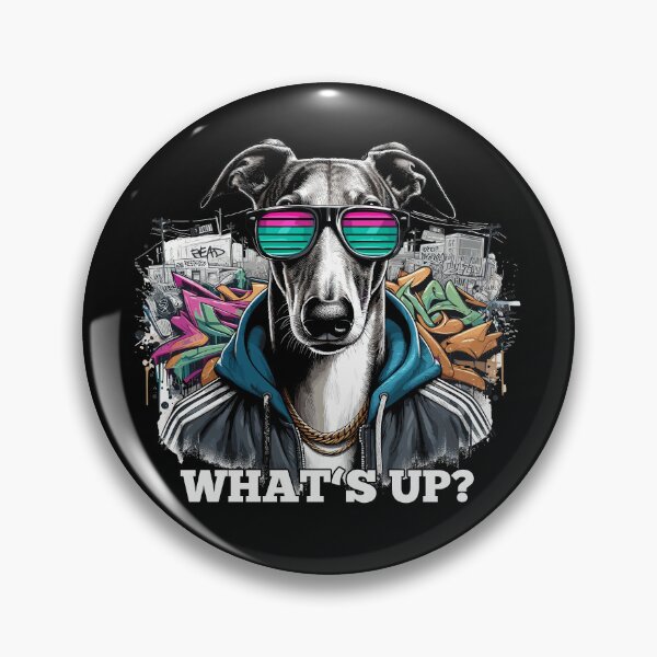 Item preview, Greyhound What's up? Dog Graffiti Gift designed and sold by Pineapple-Tree.