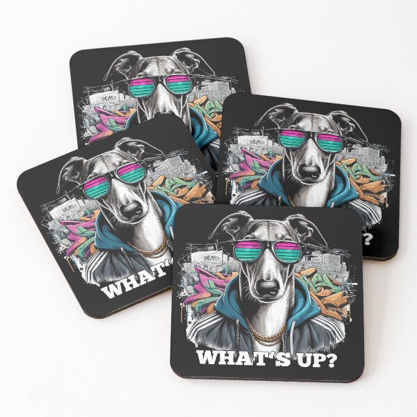 Item preview, Greyhound What's up? Dog Graffiti Gift designed and sold by Pineapple-Tree.
