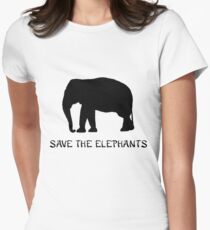 Save the Elephants Women's Fitted T-Shirt