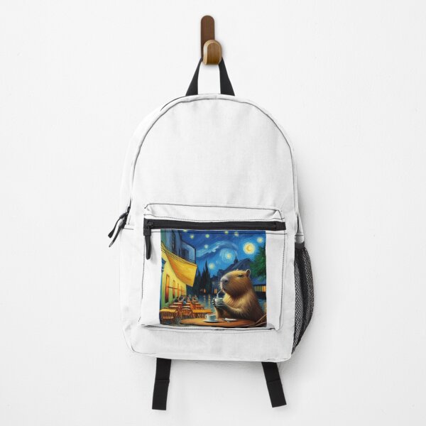 Item preview, Capybara ft. Van Gogh-Cafe Terrace at Night1 designed and sold by Capybara Art Lover.