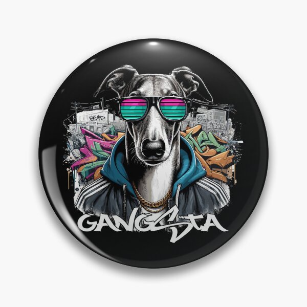 Item preview, Greyhound Gangsta Dog Graffiti Gift designed and sold by Pineapple-Tree.