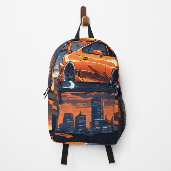 Item preview, Classic Cult Toyota Supra Orange Illustration Design designed and sold by Salimgor Hangaround Music.