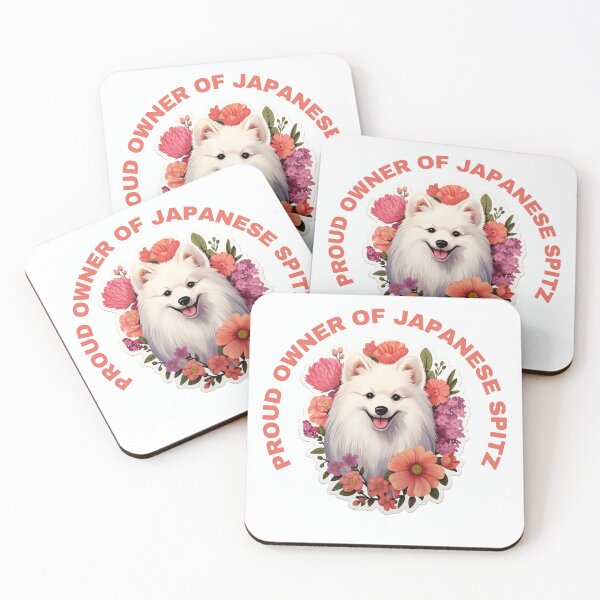 Item preview, Cute Flower Japanese Spitz Mom Dad Guardian Angel Best Friend Doggie Paw designed and sold by SMARTKIT  DESIGNAGENCY.