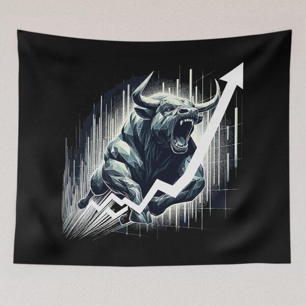 Item preview, Taurus Bull Stocks Geometry Wall Street Gift designed and sold by Pineapple-Tree.
