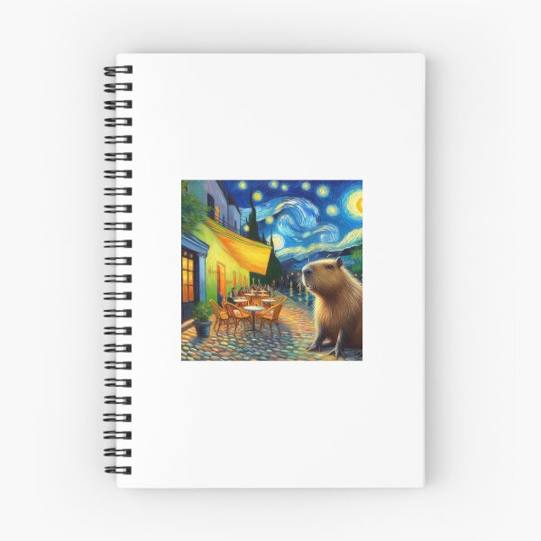 Item preview, Capybara ft. Van Gogh-Cafe Terrace at Night4 designed and sold by Capybara Art Lover.