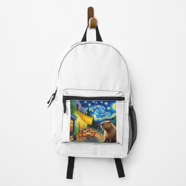Item preview, Capybara ft. Van Gogh-Cafe Terrace at Night4 designed and sold by Capybara Art Lover.