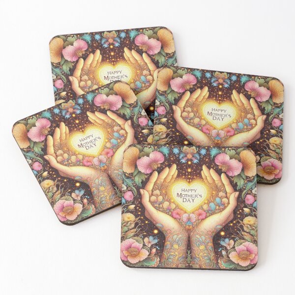 Item preview, Feliz día de la madre Regalo floral de corazón brillante designed and sold by Illuministique.