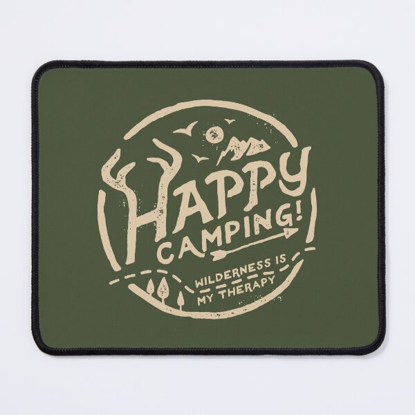 Item preview, Happy Camper Camping Hiking Summer Wilderness for Women Men designed and sold by Geek Updated.