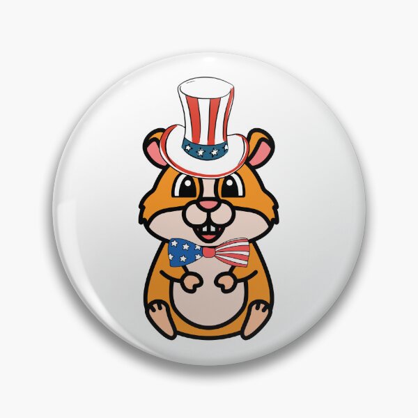 Item preview, Cute hamster is wearing an Uncle Sam hat designed and sold by Pet Station.