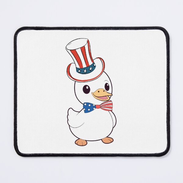Item preview, Cute white duck is wearing an Uncle Sam hat designed and sold by Pet Station.