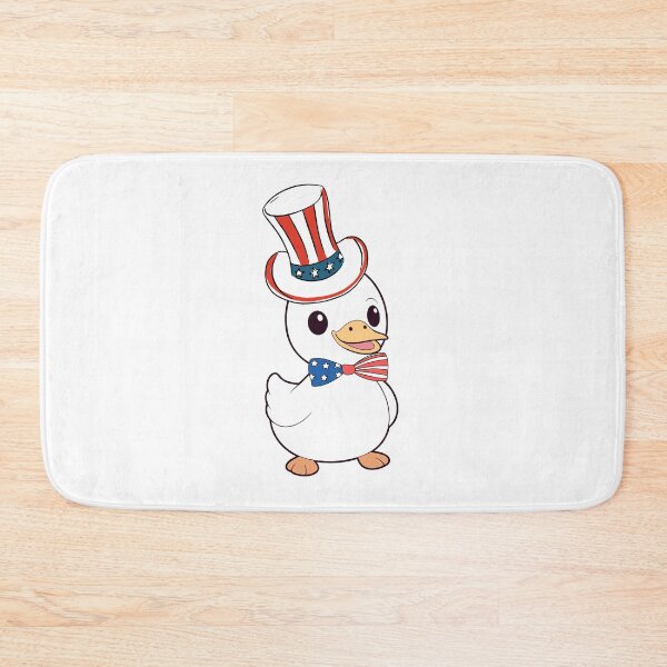Item preview, Cute white duck is wearing an Uncle Sam hat designed and sold by Pet Station.