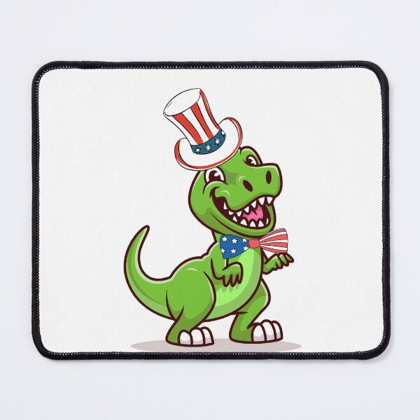 Item preview, Cute dinosaur is wearing an Uncle Sam hat designed and sold by Pet Station.