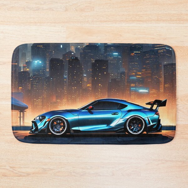 Artikelvorschau, Moderner Toyota Supra von der Seite Illustration Design  entworfen und verkauft von Salimgor Hangaround Music.