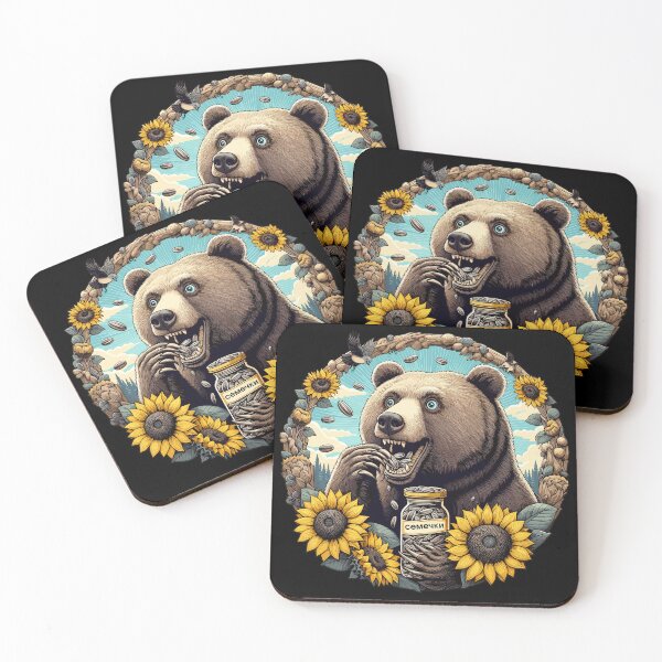 Item preview, Bear Sunflower Seeds Sunflower Seeds Gift designed and sold by Pineapple-Tree.