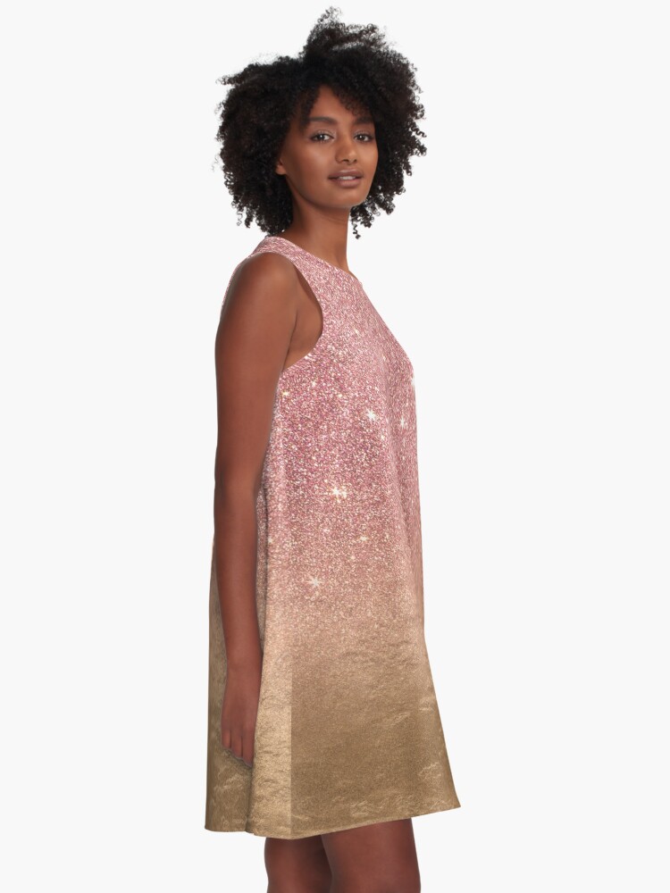 rose gold ombre dress