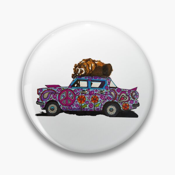 Item preview, Old grizzly bear hibernating on hippy car designed and sold by Every-wen.