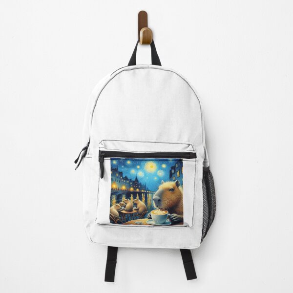 Item preview, Capybara ft. Van Gogh-Cafe Terrace at Night6 designed and sold by Capybara Art Lover.