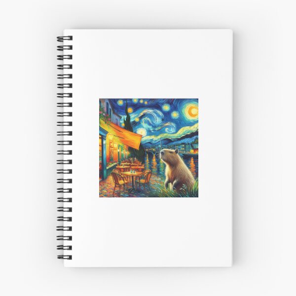 Item preview, Capybara ft. Van Gogh-Cafe Terrace at Night7 designed and sold by Capybara Art Lover.