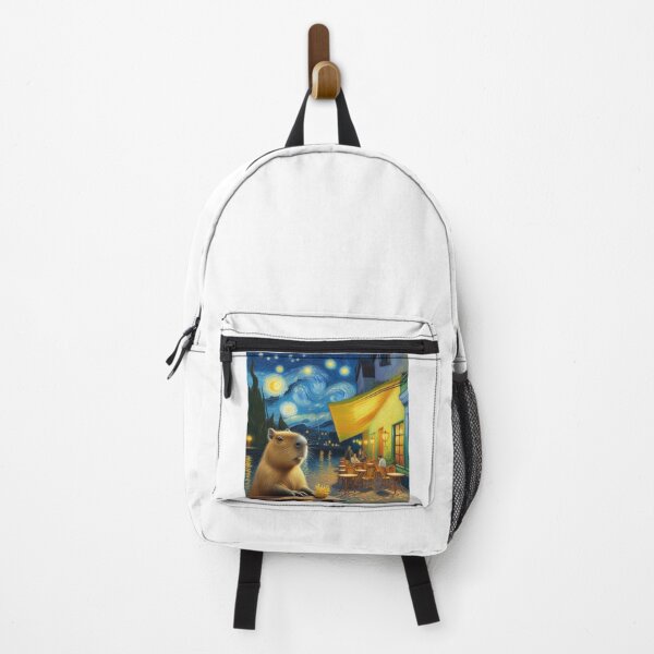 Item preview, Capybara ft. Van Gogh-Cafe Terrace at Night8 designed and sold by Capybara Art Lover.