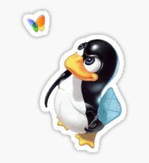 Penguin Linux Sticker
