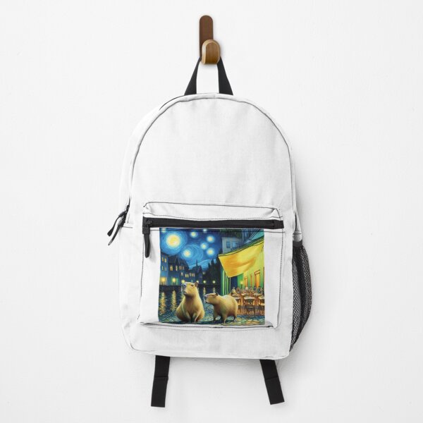 Item preview, Capybara ft. Van Gogh-Cafe Terrace at Night10 designed and sold by Capybara Art Lover.