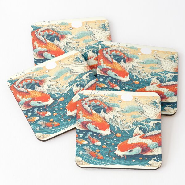 Item preview, Koi fish pond designed and sold by Venta Mix  JellycientArt.