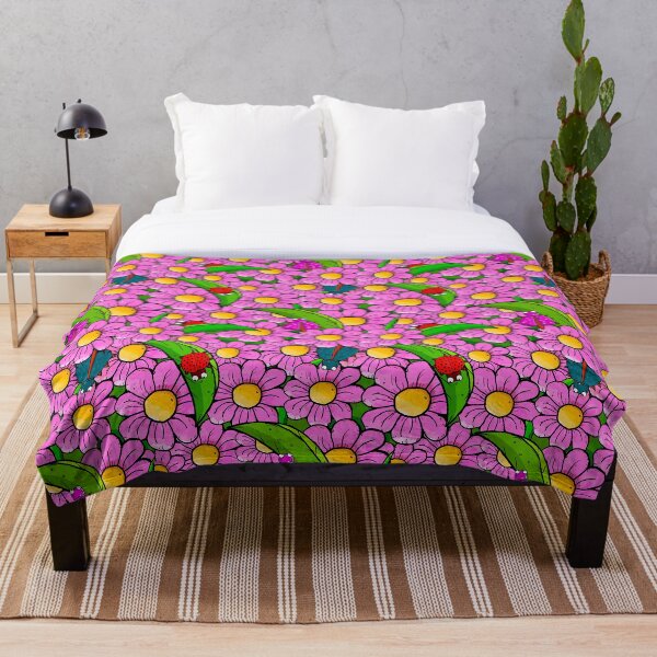 Item preview, Cute Insects and Flowers, Street Art Style designed and sold by greenPAWS graphics.