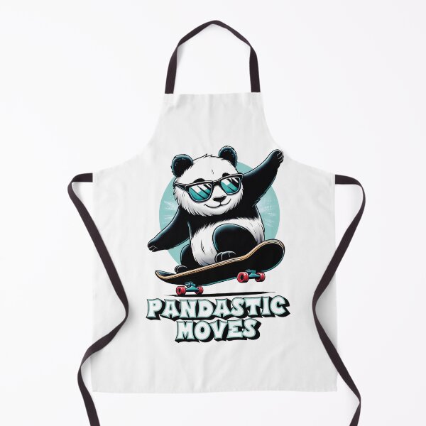 Item preview, Cool panda with sunglasses on skateboard – "Pandastic Moves" designed and sold by Infinitee8hirts.