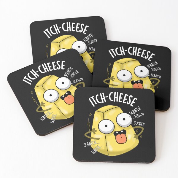 Item preview, Itch-cheese Funny Cheese Pun (Dark BG) designed and sold by punnybone.