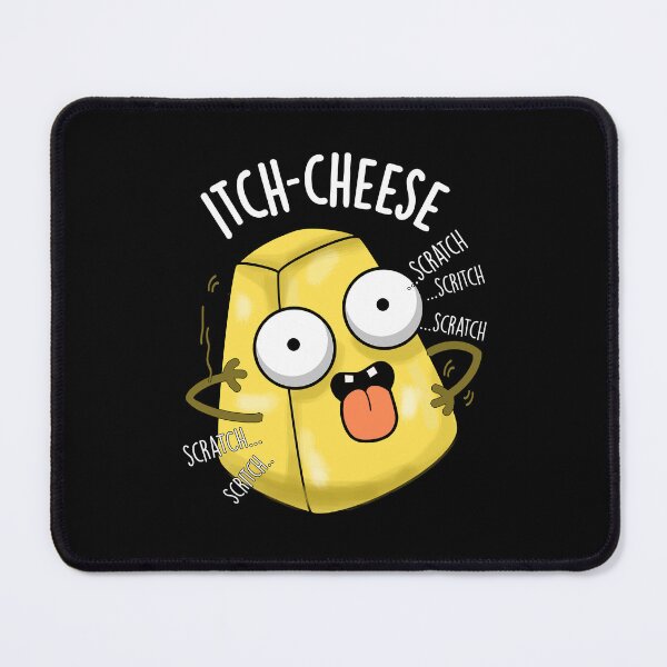 Item preview, Itch-cheese Funny Cheese Pun (Dark BG) designed and sold by punnybone.