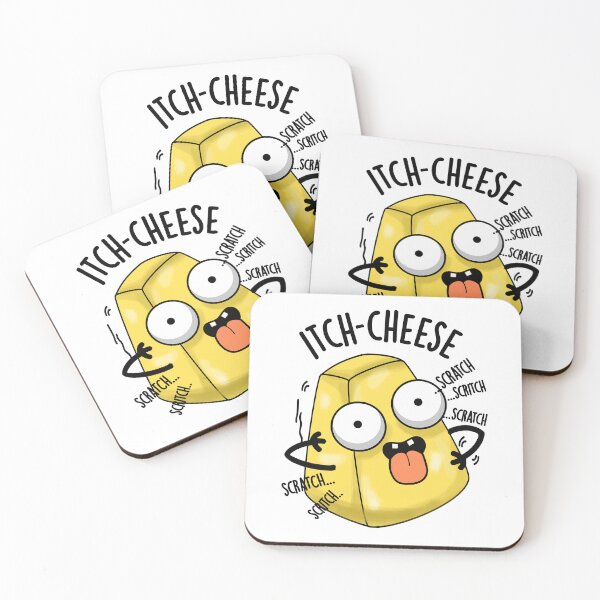 Item preview, Itch-cheese Funny Cheese Pun  designed and sold by punnybone.