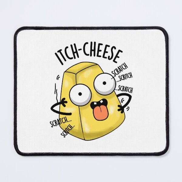 Item preview, Itch-cheese Funny Cheese Pun designed and sold by punnybone.
