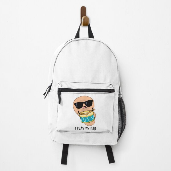 Item preview, I Play By Ear Funny Drummer Pun designed and sold by punnybone.