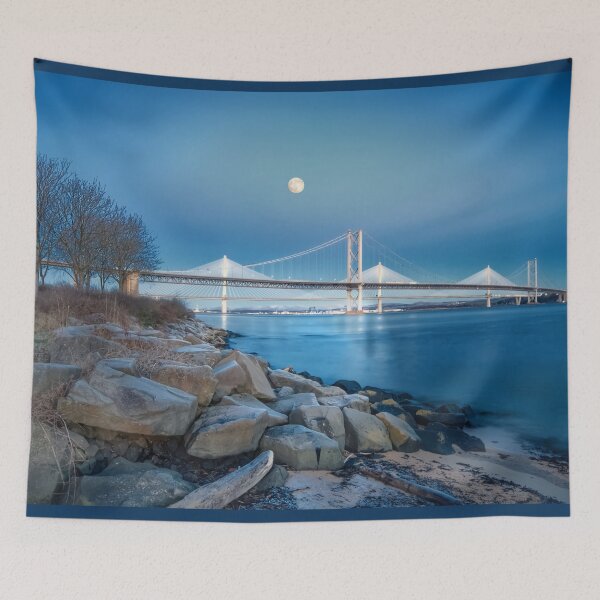 Item preview, Forth Bridges By Moonlight designed and sold by Alisonchambers2.