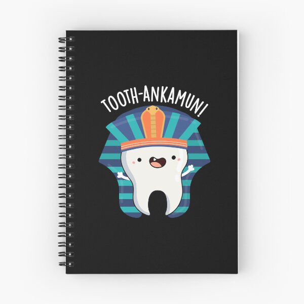 Item preview, Tooth-ankamun Funny Tooth Pun (Dark BG) designed and sold by punnybone.