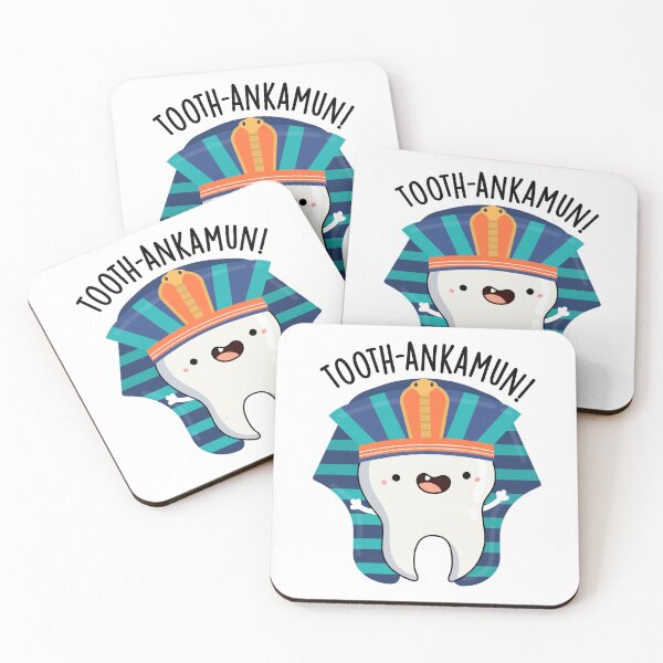 Item preview, Tooth-ankamun Funny Tooth Pun  designed and sold by punnybone.