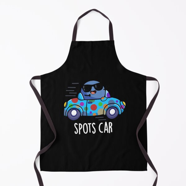 Item preview, Spots Car Funny Sports Car Pun (Dark BG) designed and sold by punnybone.