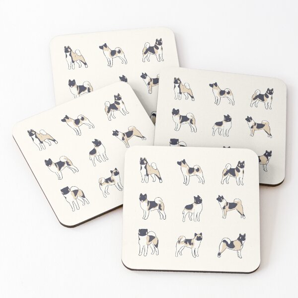 Item preview, american akita dog pack  designed and sold by Mayarart.