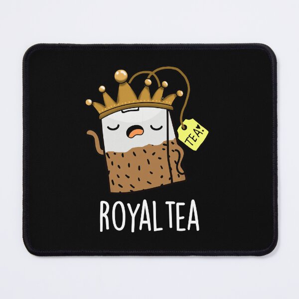Item preview, Royal-tea Funny Tea Pun (Dark BG) designed and sold by punnybone.