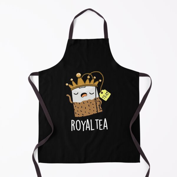 Item preview, Royal-tea Funny Tea Pun (Dark BG) designed and sold by punnybone.