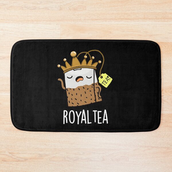 Item preview, Royal-tea Funny Tea Pun (Dark BG) designed and sold by punnybone.