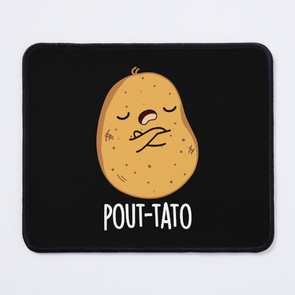 Item preview, Pout-tato Funny Potato Pun (Dark BG) designed and sold by punnybone.