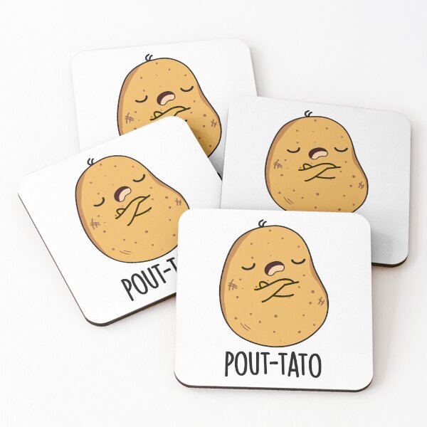 Item preview, Pout-tato Funny Potato Pun  designed and sold by punnybone.